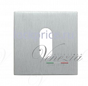 Картинка Накладка под ключ буратино на квадратном основании Fratelli Cattini KEY 8-CS матовый хром 2 шт.